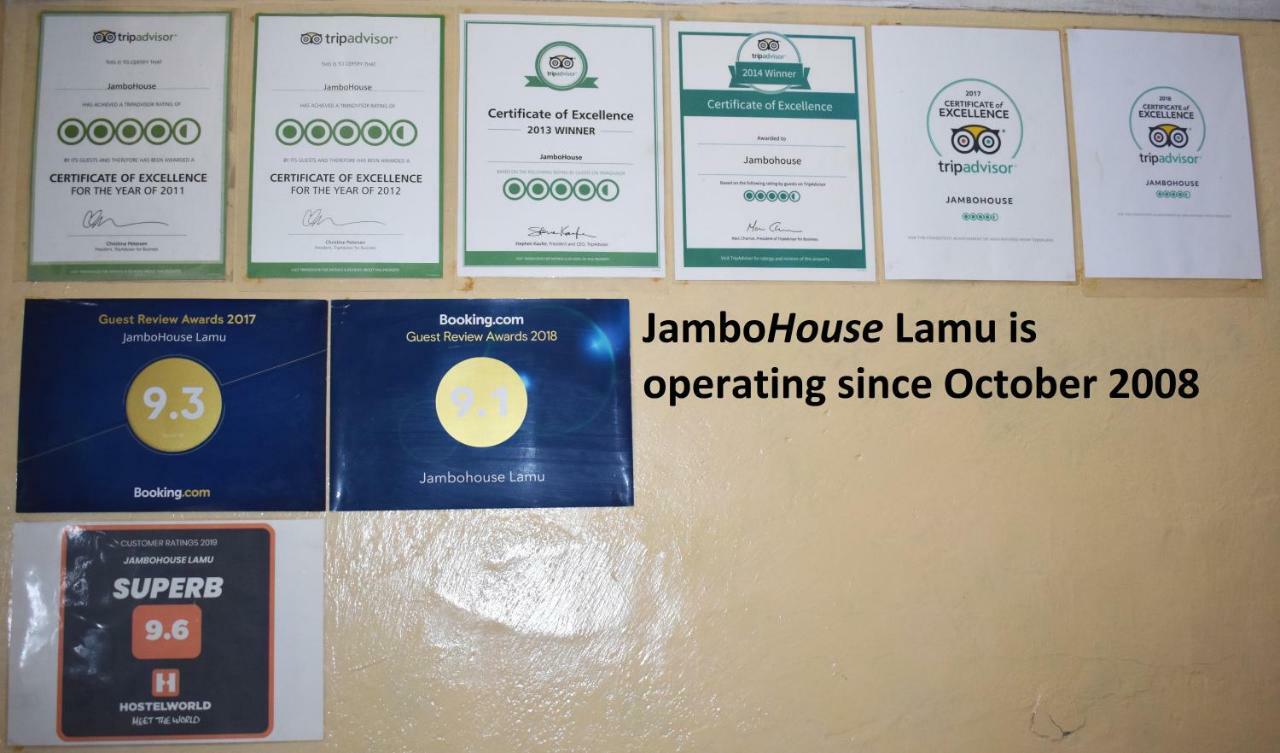 Jambohouse Lamu Bed and Breakfast Εξωτερικό φωτογραφία